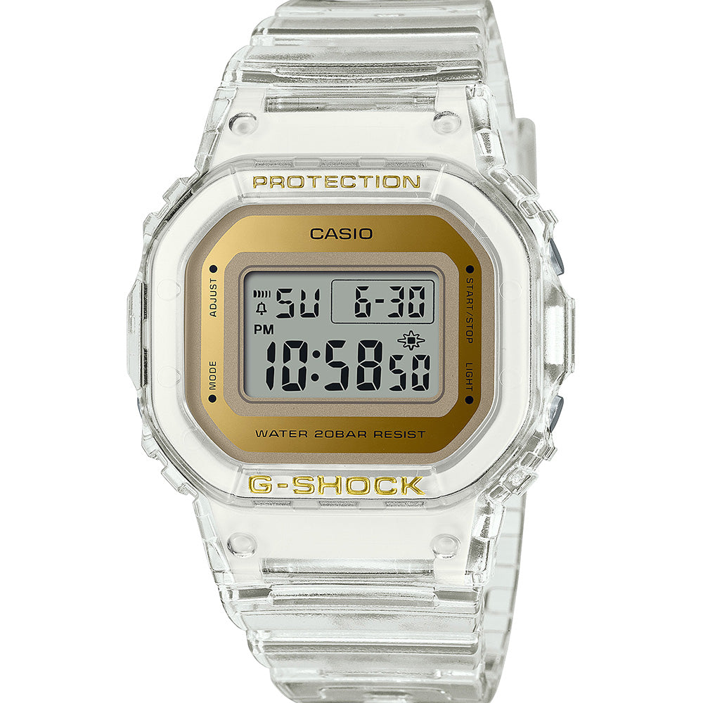 G-Shock GMDS5600SG-7 Skeleton x Gold Digital Watch