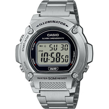 Load image into Gallery viewer, Casio W219HD-1 Digital Stainless Steel Watch