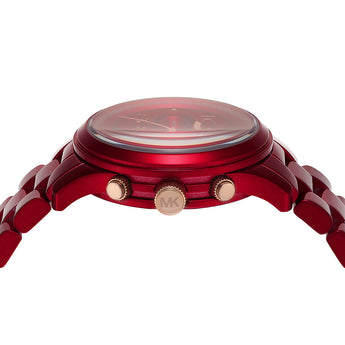 Michael Kors MK7436 Runway Red Tone Womens Watch