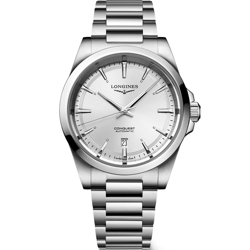 Longines L38304726 Conquest Stainless Steel Mens Watch