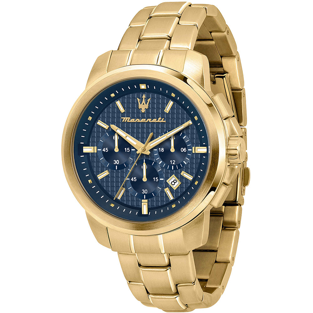 Maserati R8873621021 Successo Chronograph Gold Tone Mens Watch