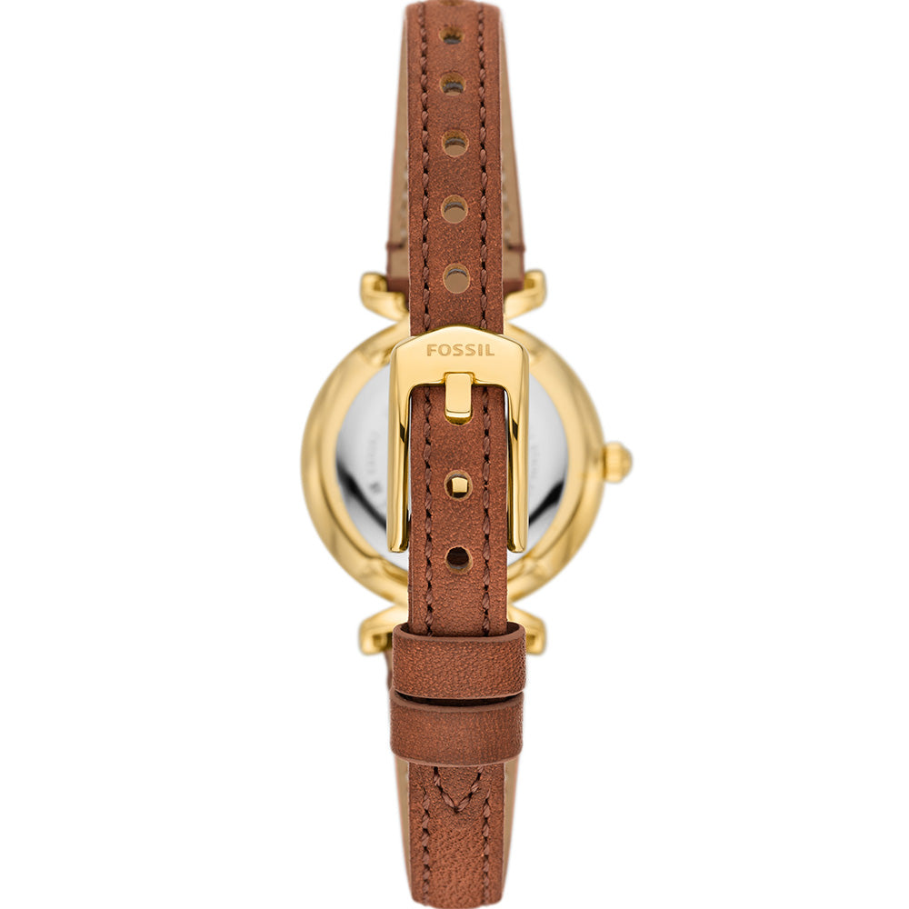 Fossil ES5297 Carlie Tan Leather Ladies Watch