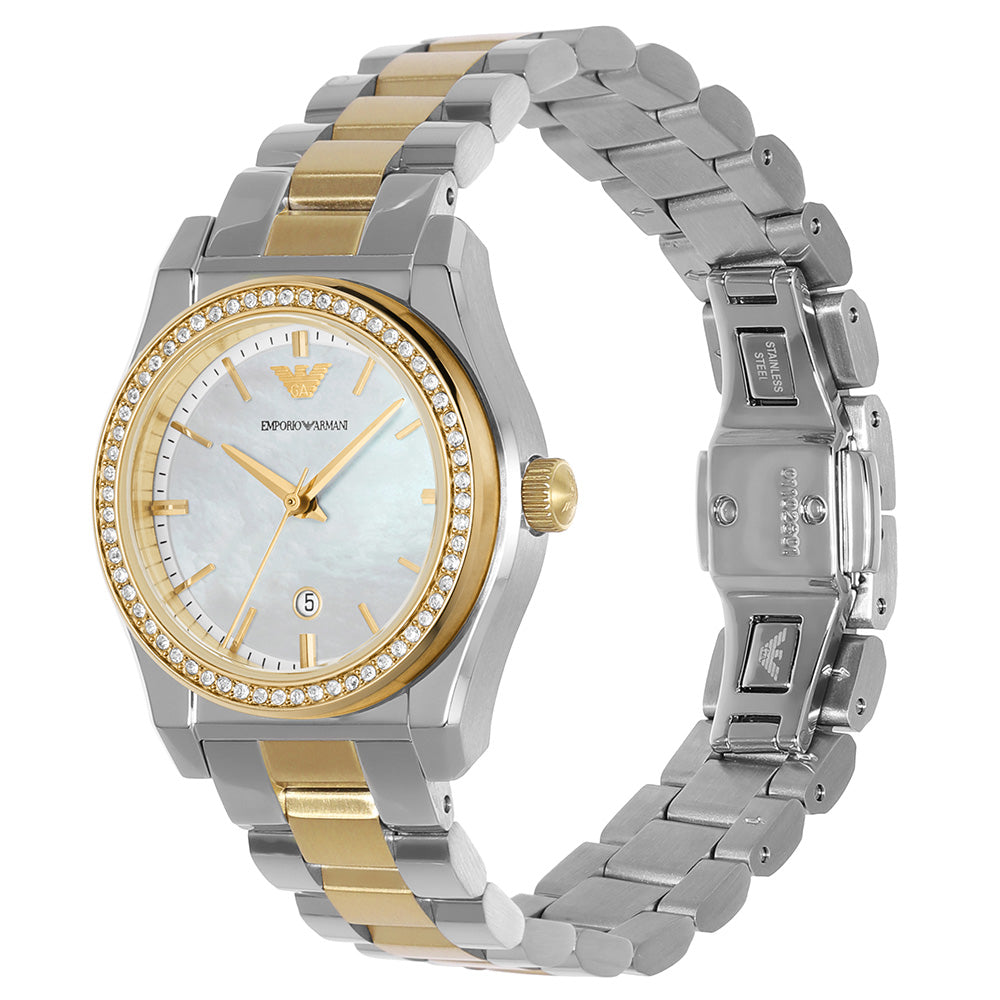 Emporio Armani AR11559 Federica Two Tone Womens Watch