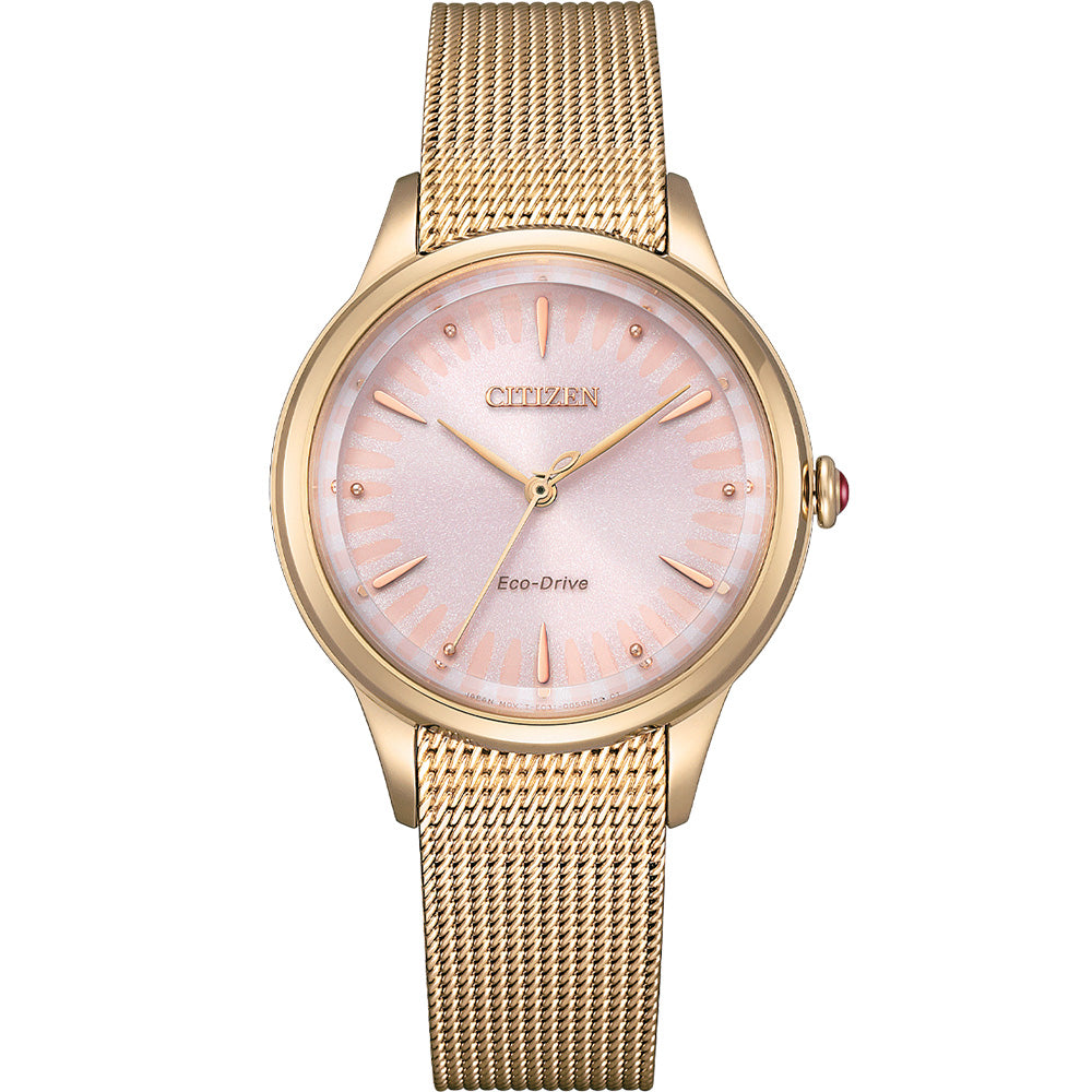 Citizen Eco-Drive EM0818-82X Gold Tone Ladies Watch