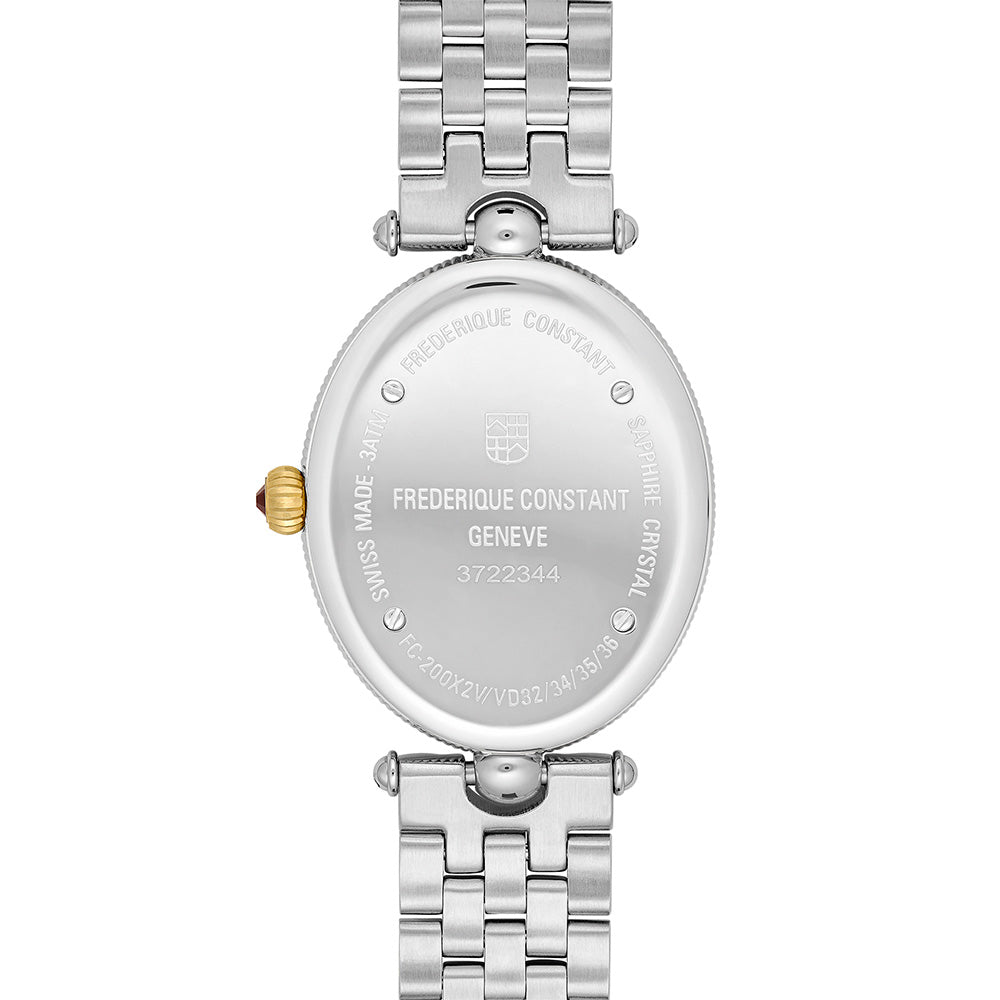 Frederique Constant FC­-200MPW2V23B Ladies Art Deco Oval Watch