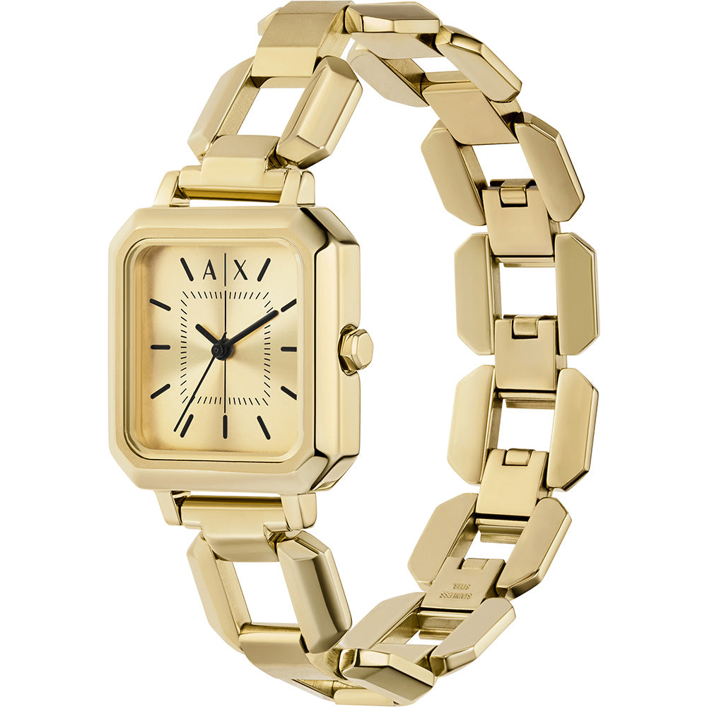 Armani Exchange AX5721 Leila Square Gold Watch