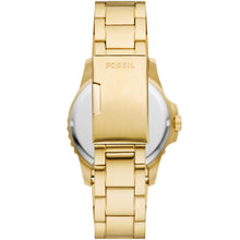Load image into Gallery viewer, Fossil Blue FS6035 Gold Tone Mens Watch