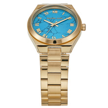 Load image into Gallery viewer, Michael Kors MK7460 Lennox Turquoise Gold Ladies Watch