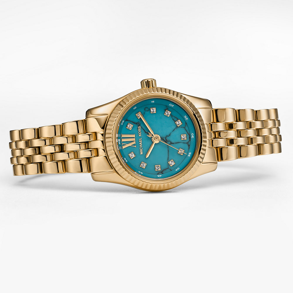 Michael Kors MK4813 Petite Lexington Gold Ladies Watch