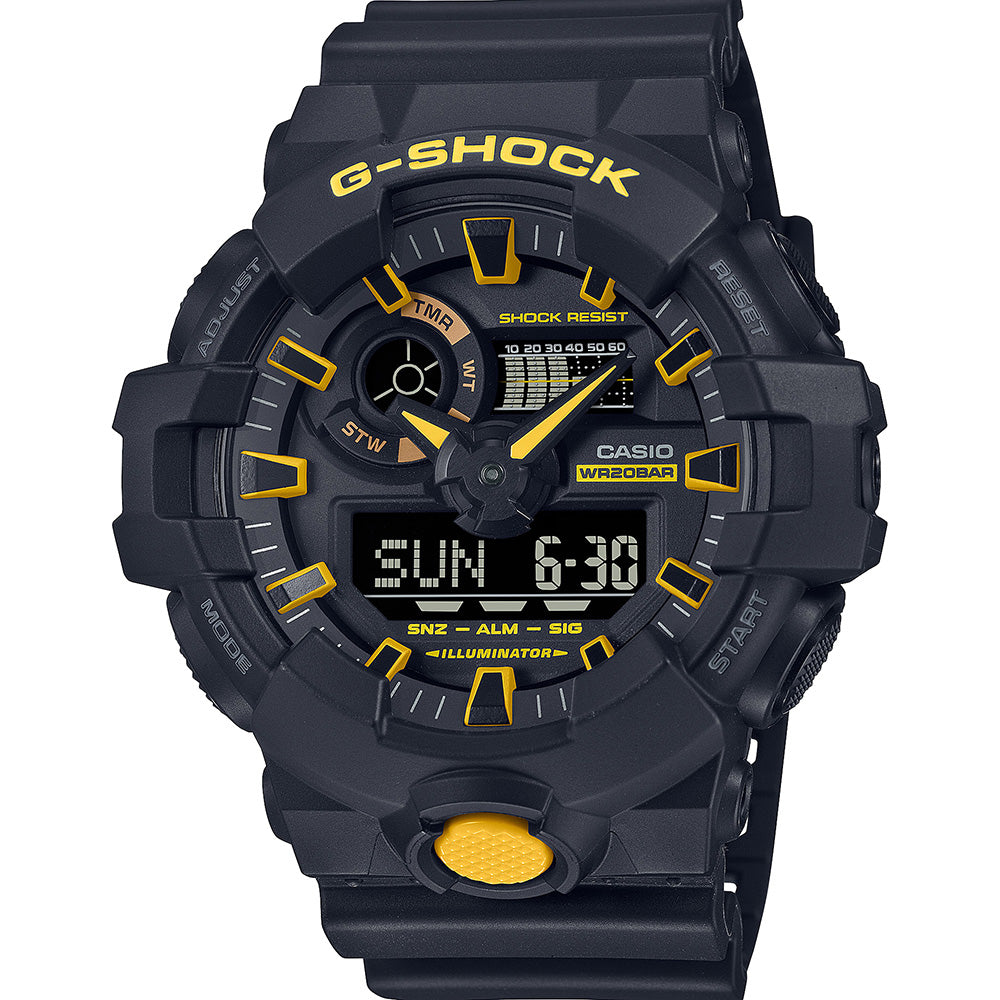 G-Shock GA700CY-1A Black & Caution Yellow Mens Watch
