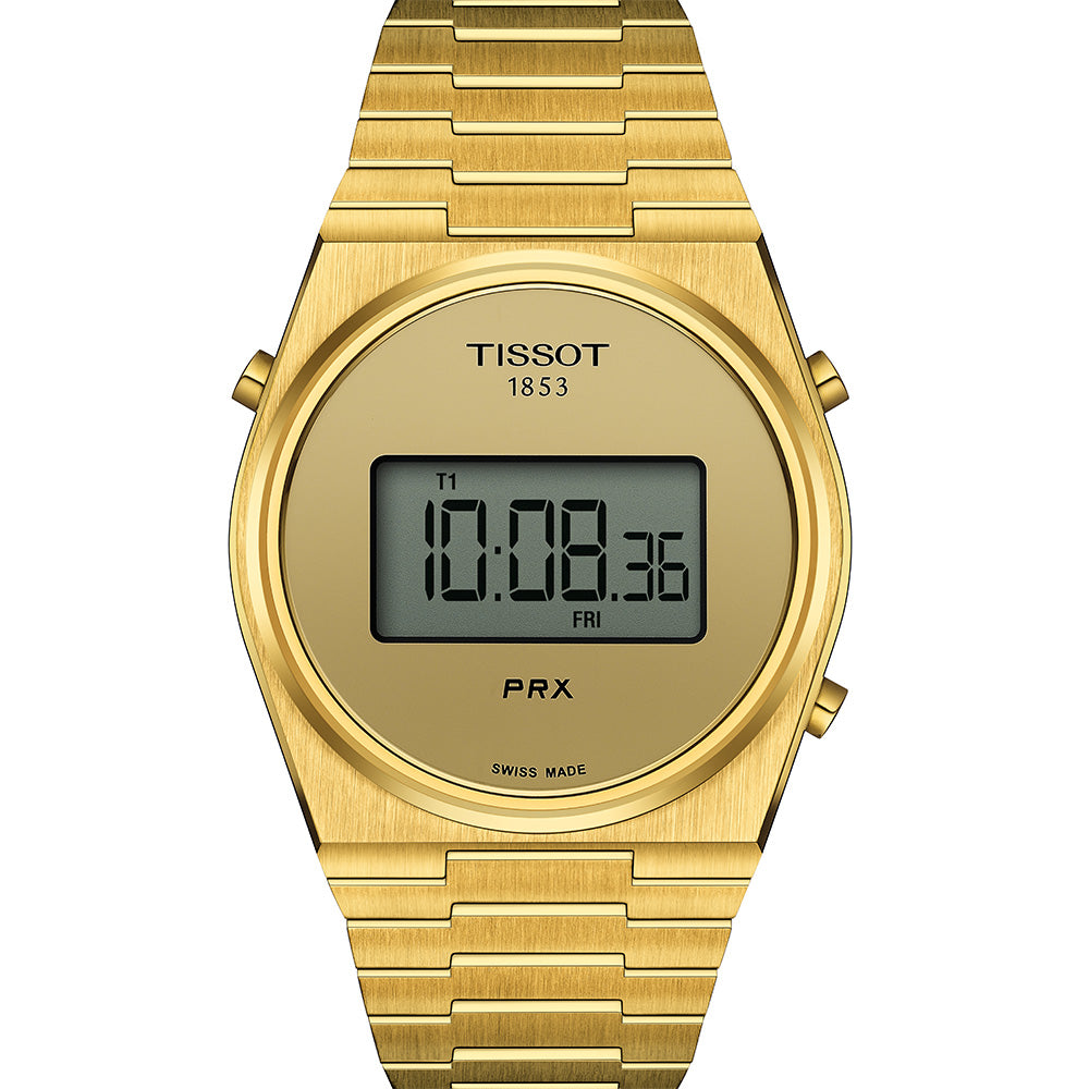 Tissot T1374633302000 PRX Digital Gold Mens Watch
