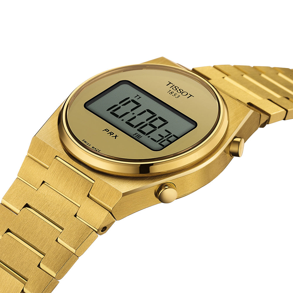 Tissot T1372633302000 PRX Gold Digital Ladies Watch