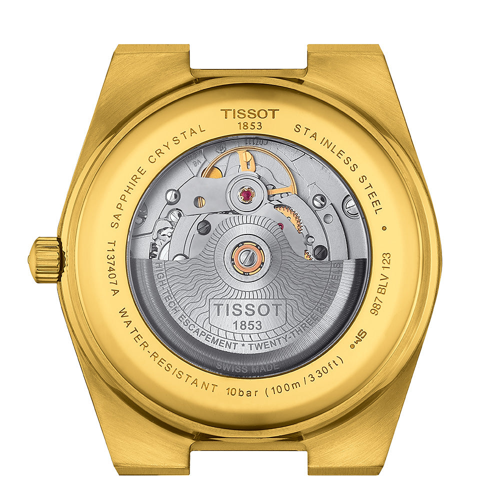 Tissot T1374073302100 PRX Powermatic 80 Gold Mens Watch