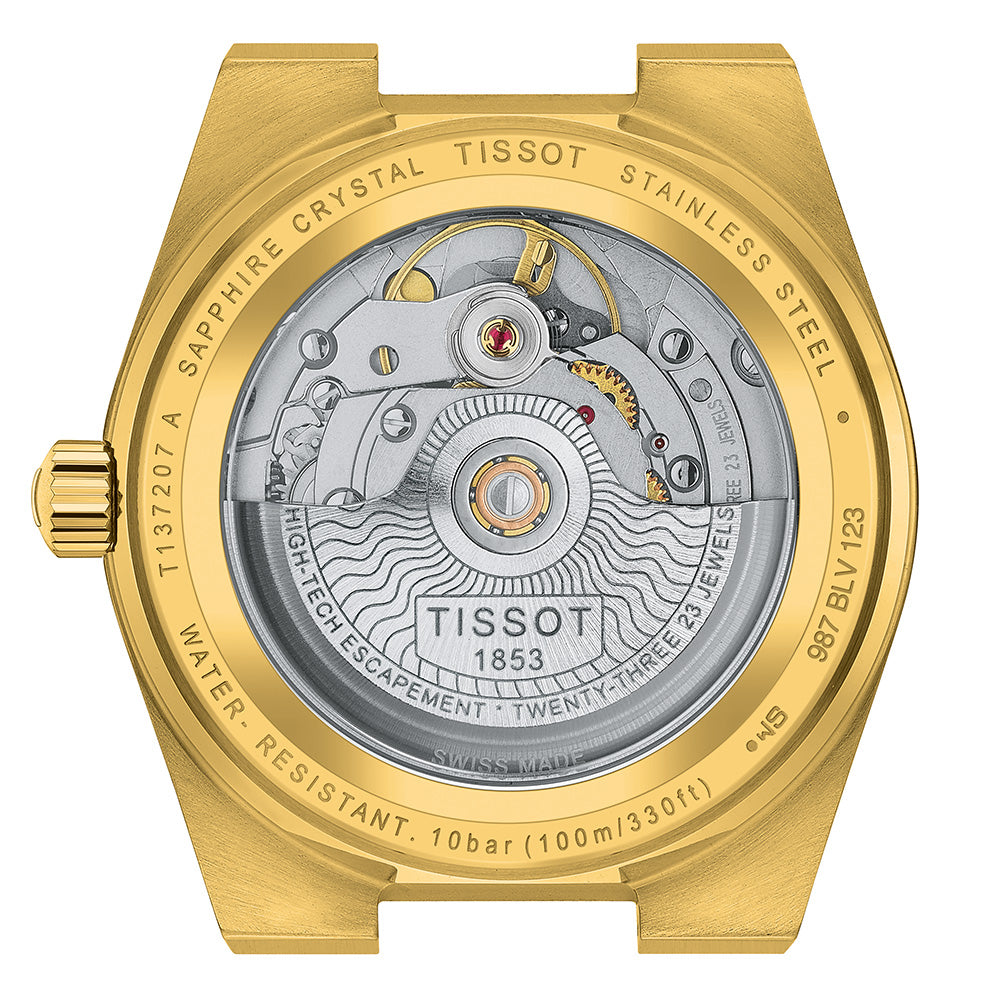 Tissot T1372073302100 PRX Powermatic 80 Gold Ladies Watch