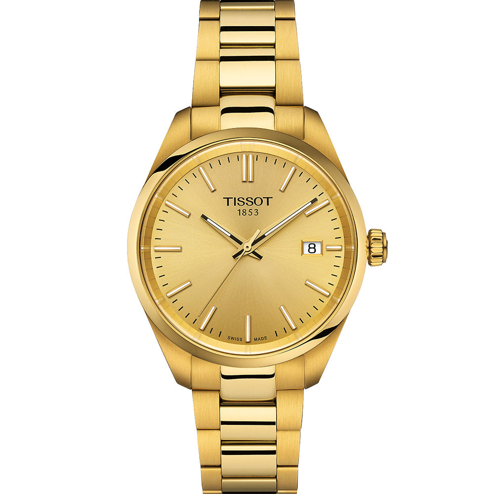 Tissot T1502103302100 PR 100 Gold Ladies Watch