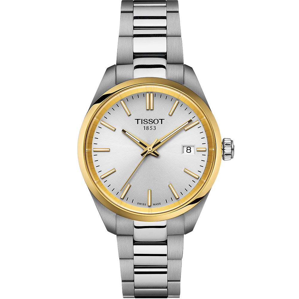 Tissot T1502102103100 PR 100 Two Tone Ladies Watch