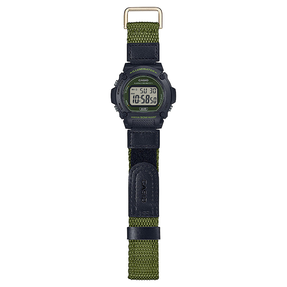 Casio W219HB-3A Velcro Watch