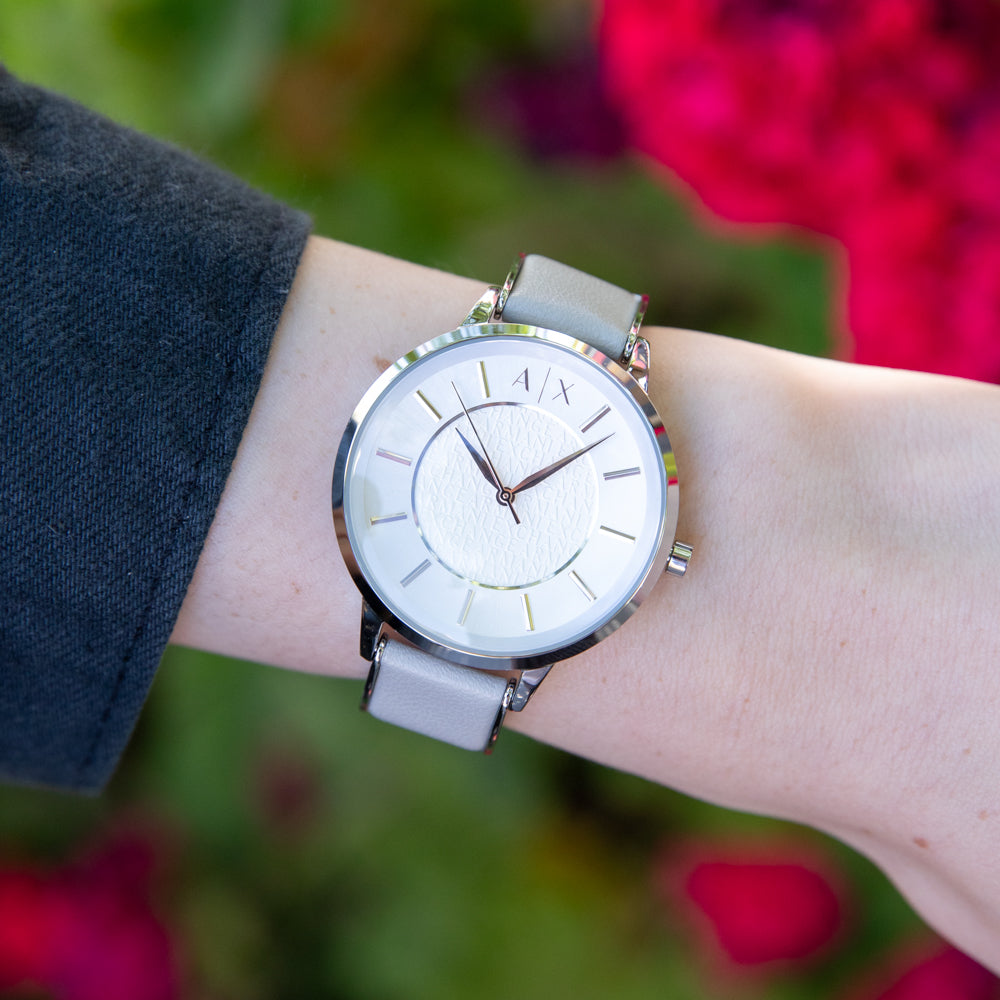 Armani Exchange AX5311 Leather Ladies Watch Grahams Jewellers