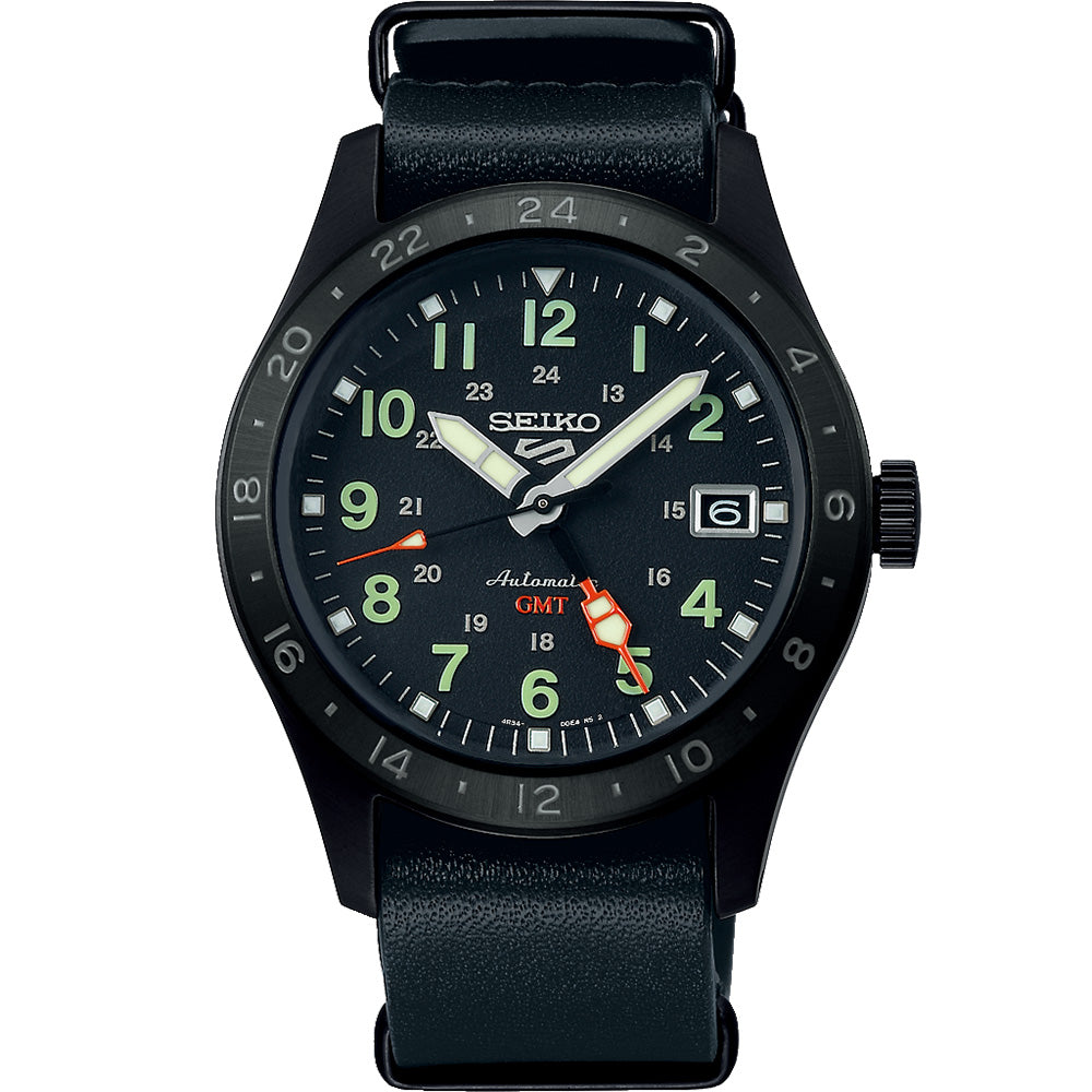 Seiko 5 SSK025K Black Sports Automatic Watch