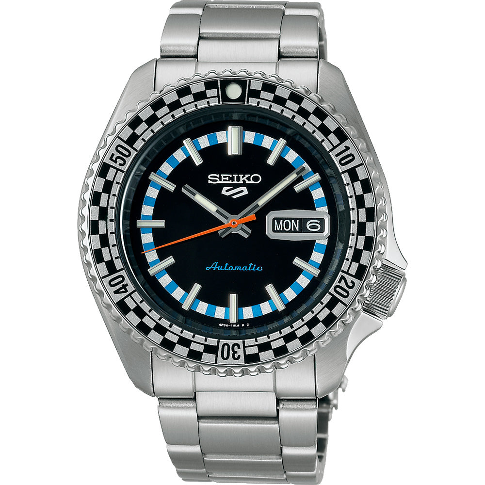 Seiko 5 SRPK67K Special Edition Retro Checkered Flag Watch