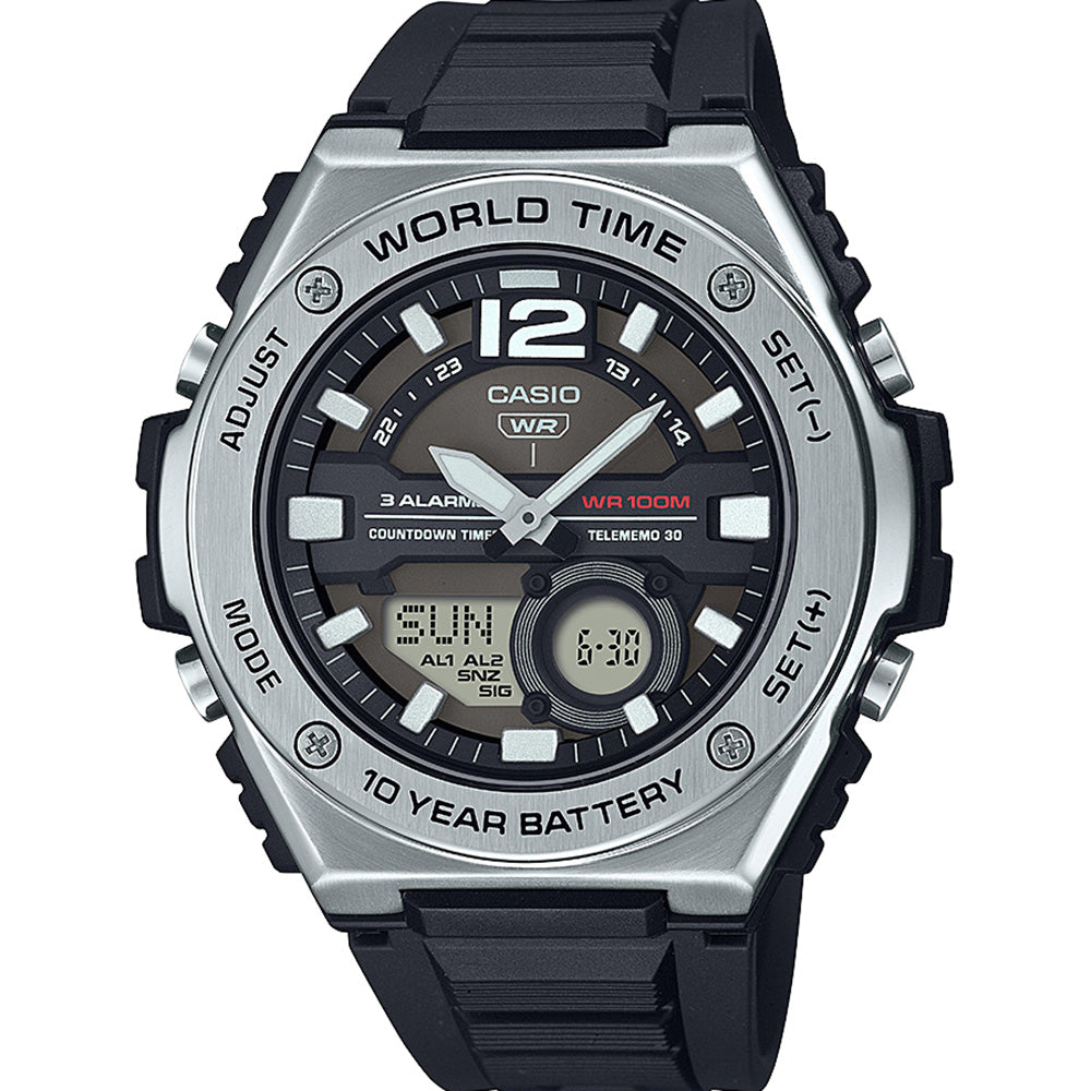 Casio MWQ100-1A World Time Mens Watch