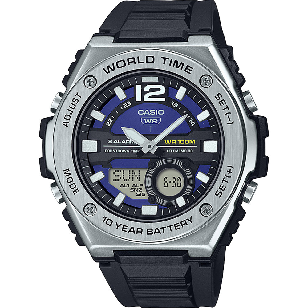 Casio MWQ100-2A World Time Mens Watch