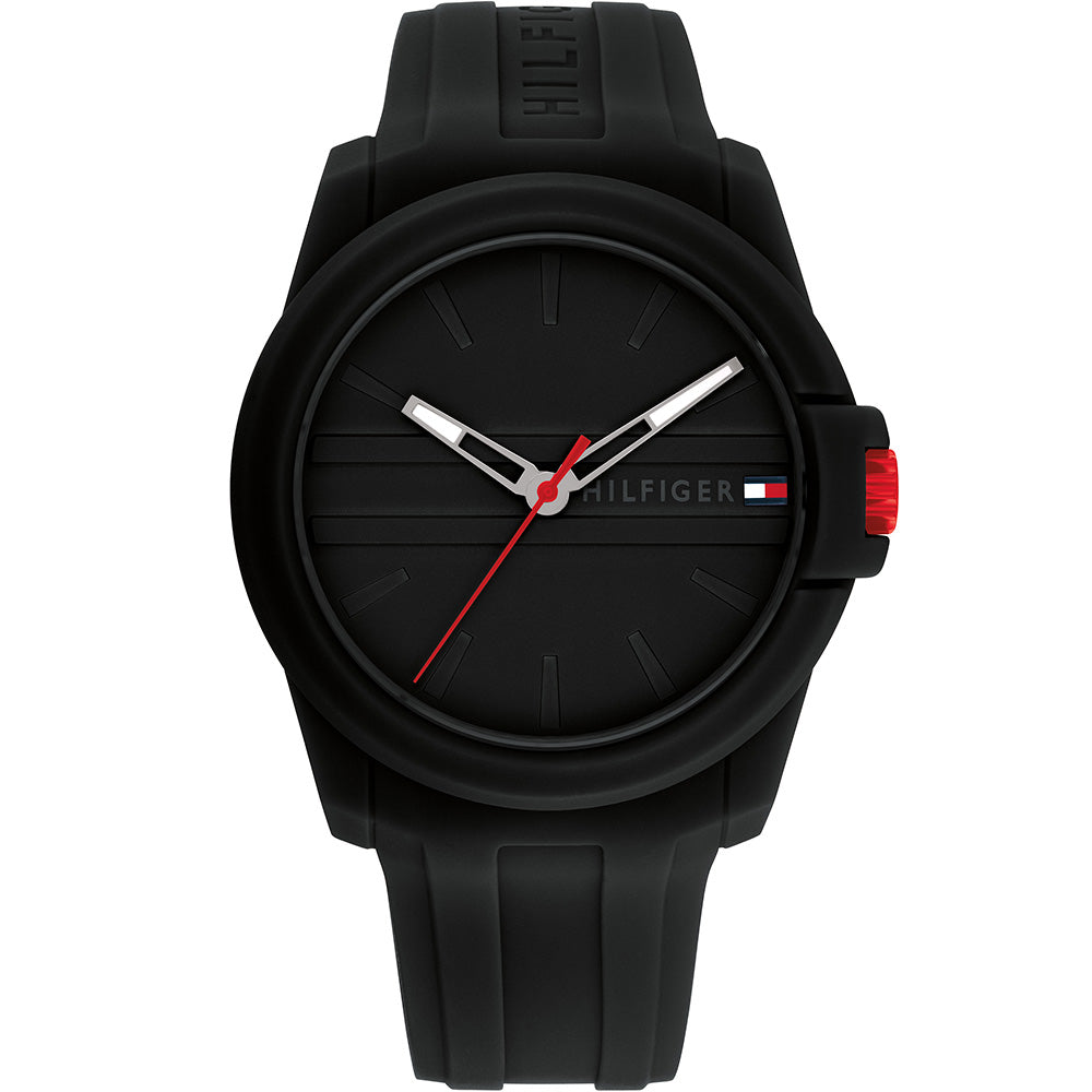 Tommy Hilfiger 1710596 Austin Black Silicone Watch