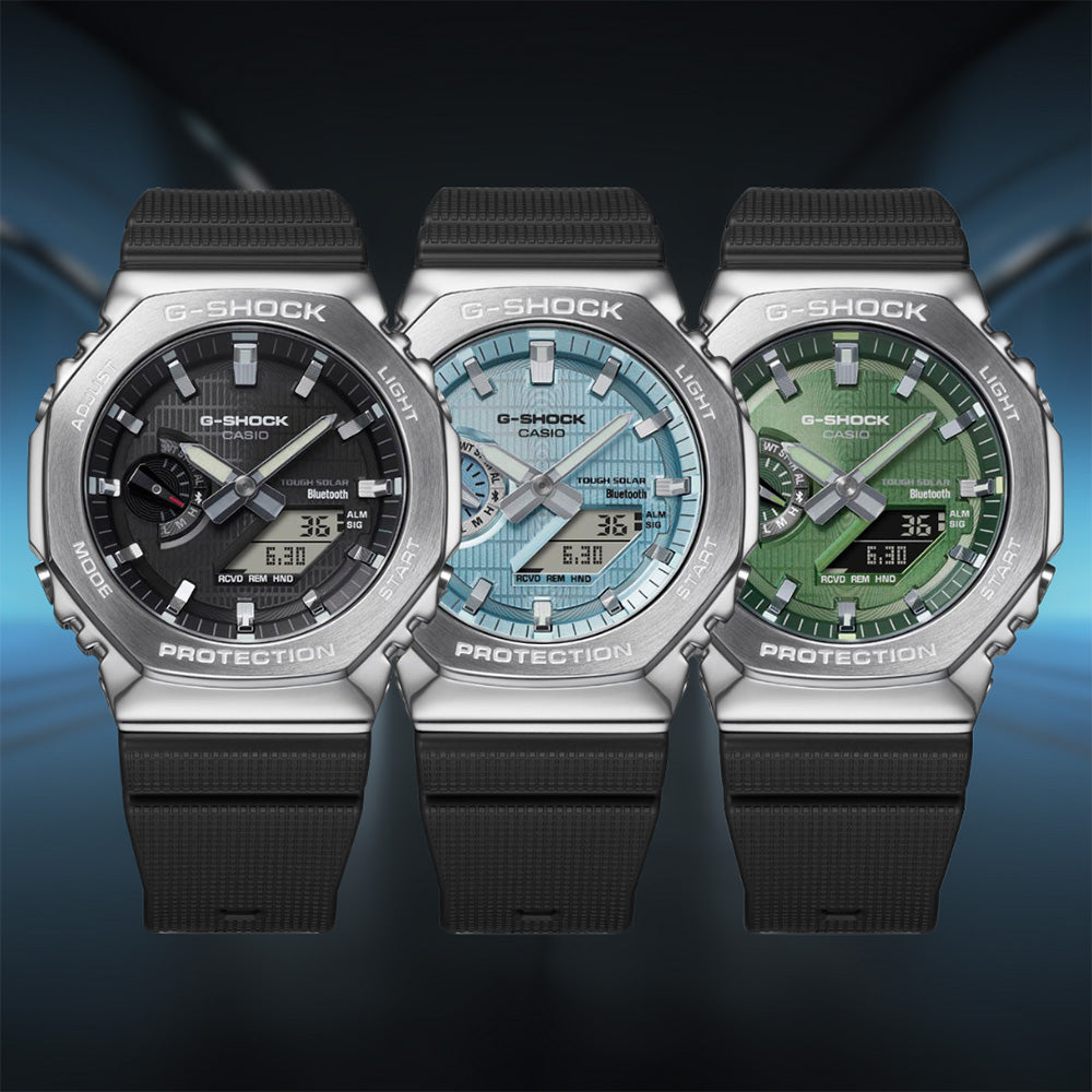 G Shock GBM2100A 1A2 Metal Covered Bluetooth CasiOak Grahams Jewellers