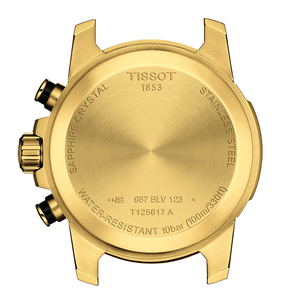 Tissot T1256173305101 Supersport Gold Chronograph Watch