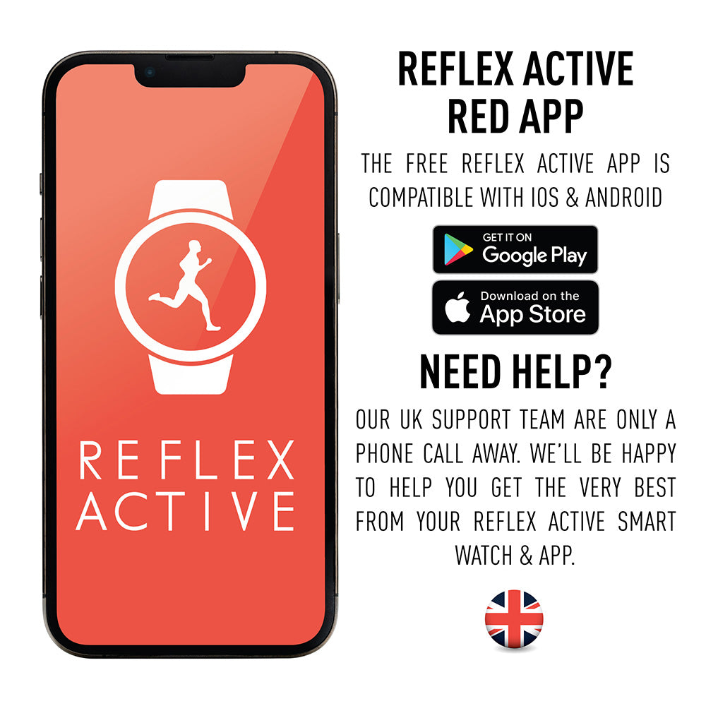 Reflex Active RA23-4076 Series 23 Black Mesh Smart Watch