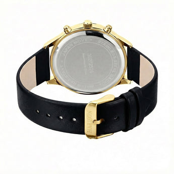 Harison Ezra GH025-YBB 40mm Black Leather Watch