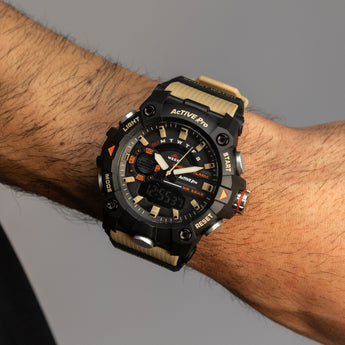 Active Pro Digital 8040 Khaki Sports Watch