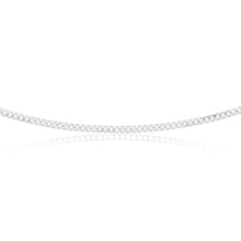 Load image into Gallery viewer, Sterling Silver 80 Gauge Diamond Cut 45cm Curb Chain