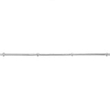Sterling Silver 35 Gauge 45cm Ball Station Snake Chain