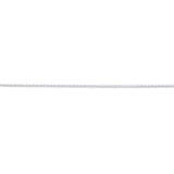 Sterling Silver Wheat Adjustable Heart Drop Chain 55cm