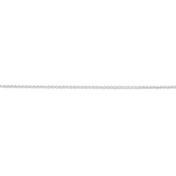 Sterling Silver Wheat Adjustable Heart Drop Chain 55cm