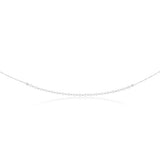 Sterling Silver Fancy Mini Discs Necklace 45cm