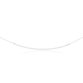 Sterling Silver Fancy Mini Discs Necklace 45cm