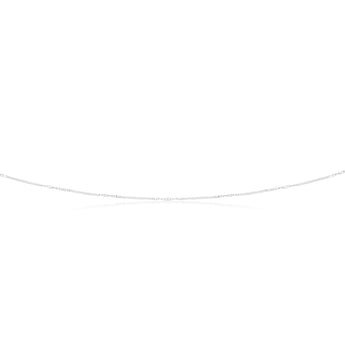 Sterling Silver Fancy Curb and Singapore link chain 45cm