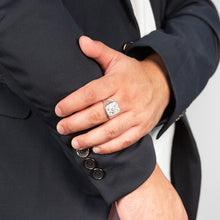 Load image into Gallery viewer, 20 Diamonds Eagle Gents Ring in Sterling Silver
