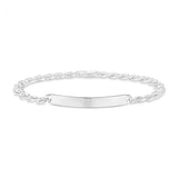 Sterling Silver 20.5cm Anchor ID Bracelet