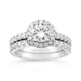 Sterling Silver Zirconia 2 Ring Set