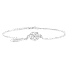 Load image into Gallery viewer, Sterling Silver 25cm Dream Catcher Anklet