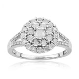 Sterling Silver 1/4 Carat Diamond Ring