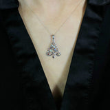 Sterling Silver Multi Stone Pendant