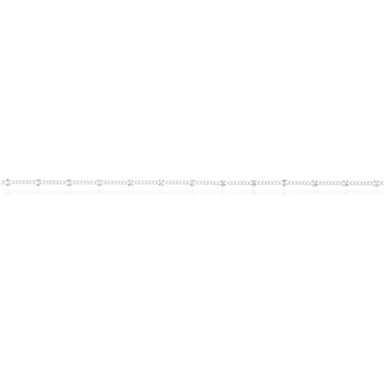 Sterling Silver 26cm Fancy Dicut Anklet