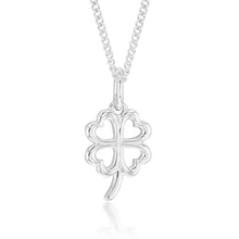 Load image into Gallery viewer, Sterling Silver 4 Leaf Clover Pendant