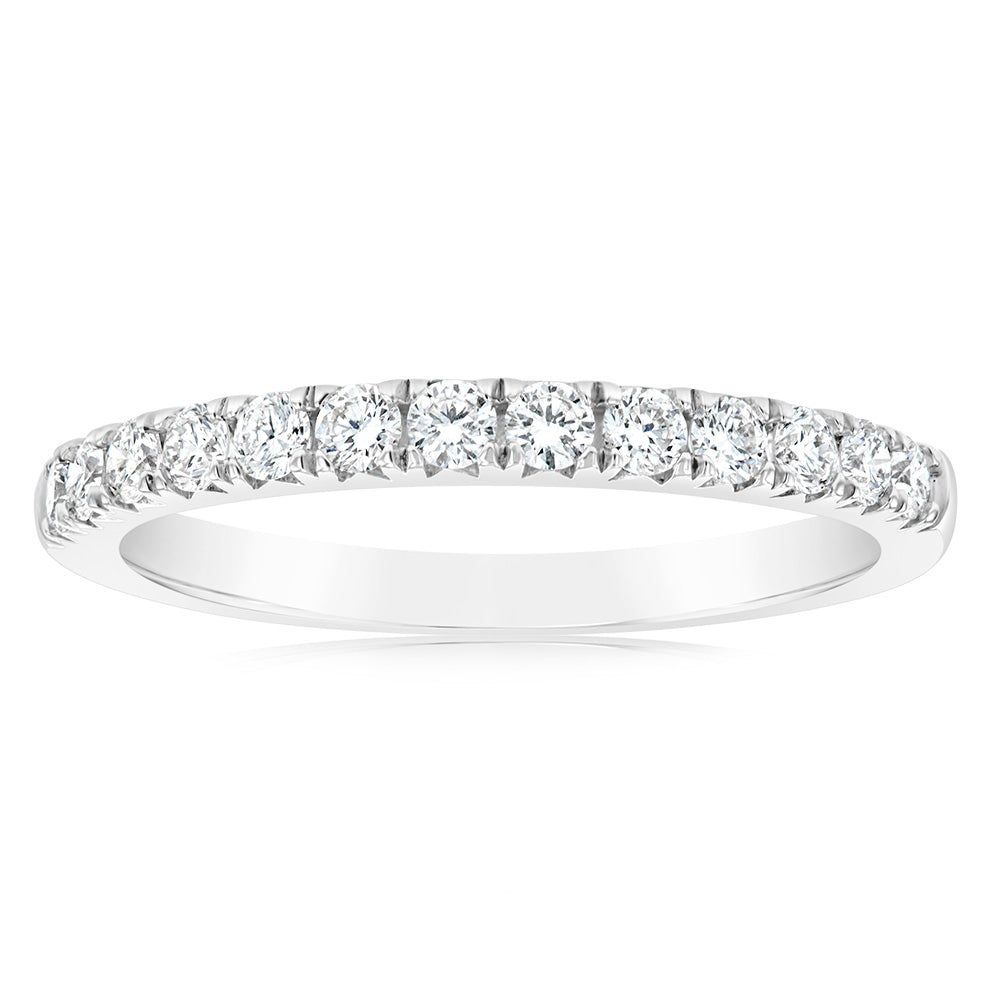 Luminesce Lab Grown Diamond 1/2 Carat Silver Eternity Ring