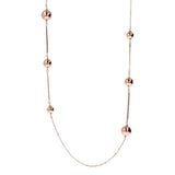 Bronzallure Rose Gold Plated Stick & Bread Chain