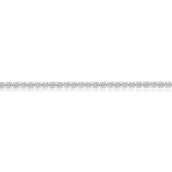 Sterling Silver 1/4 Carat Diamond Fancy 20.5cm Bracelet